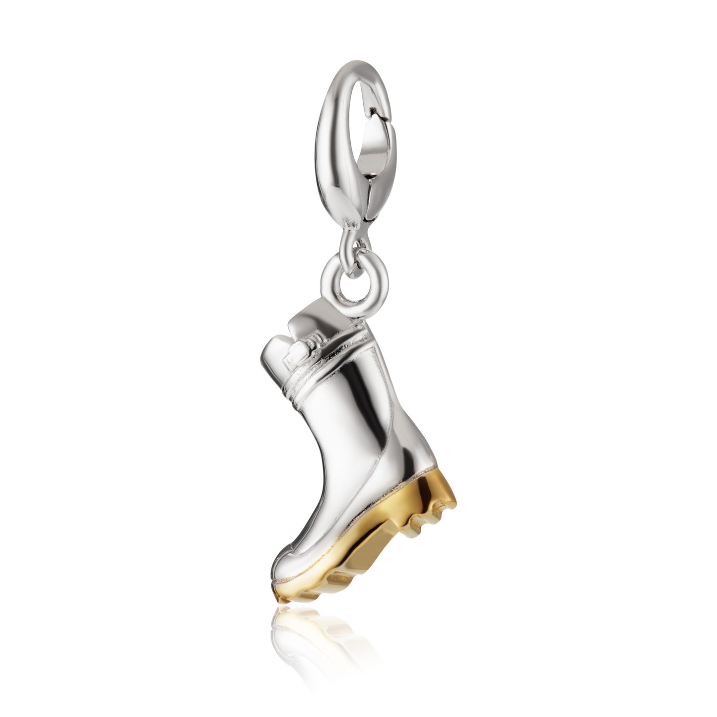 Silver Wellington Boot Charm