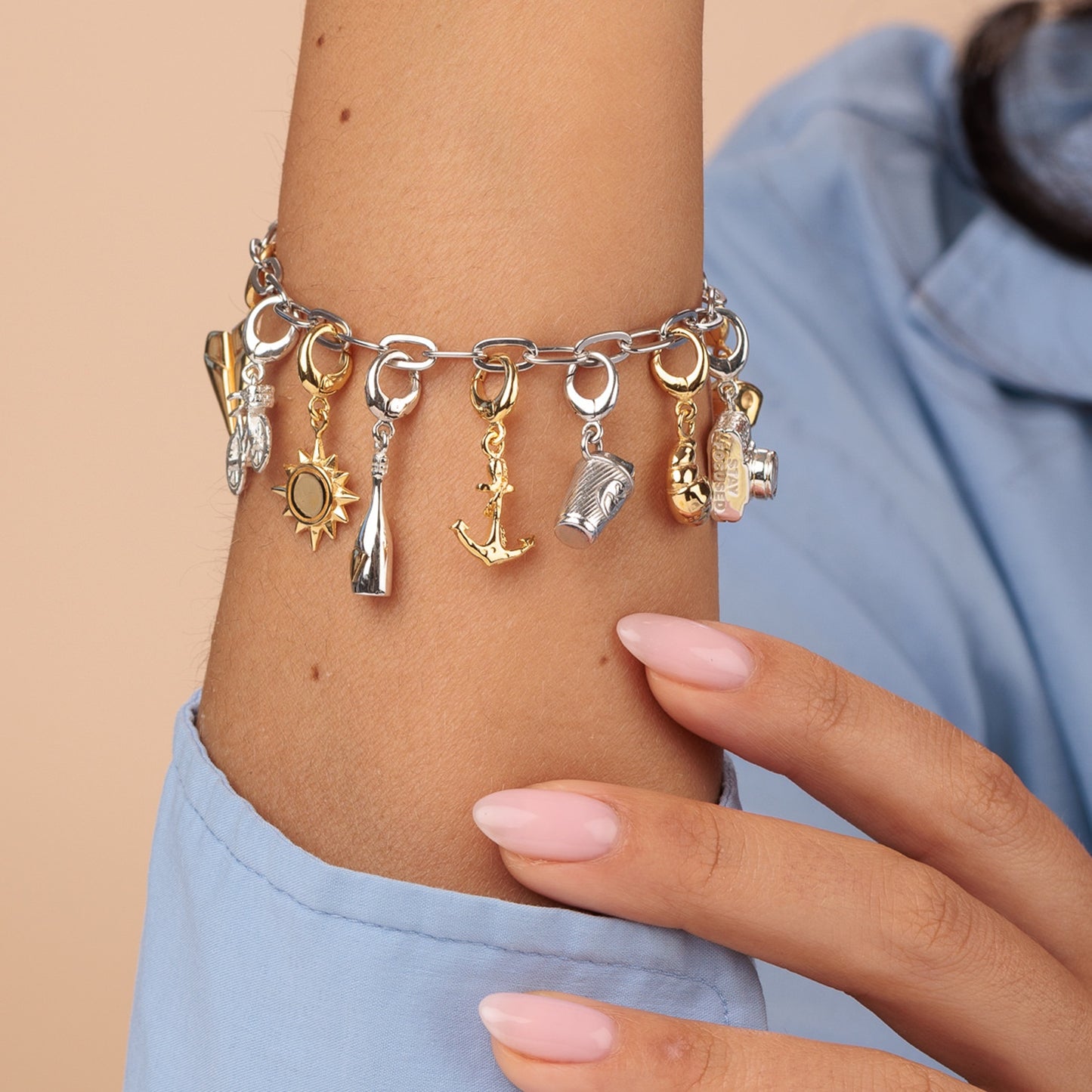 Gold Plated Anchor Charm