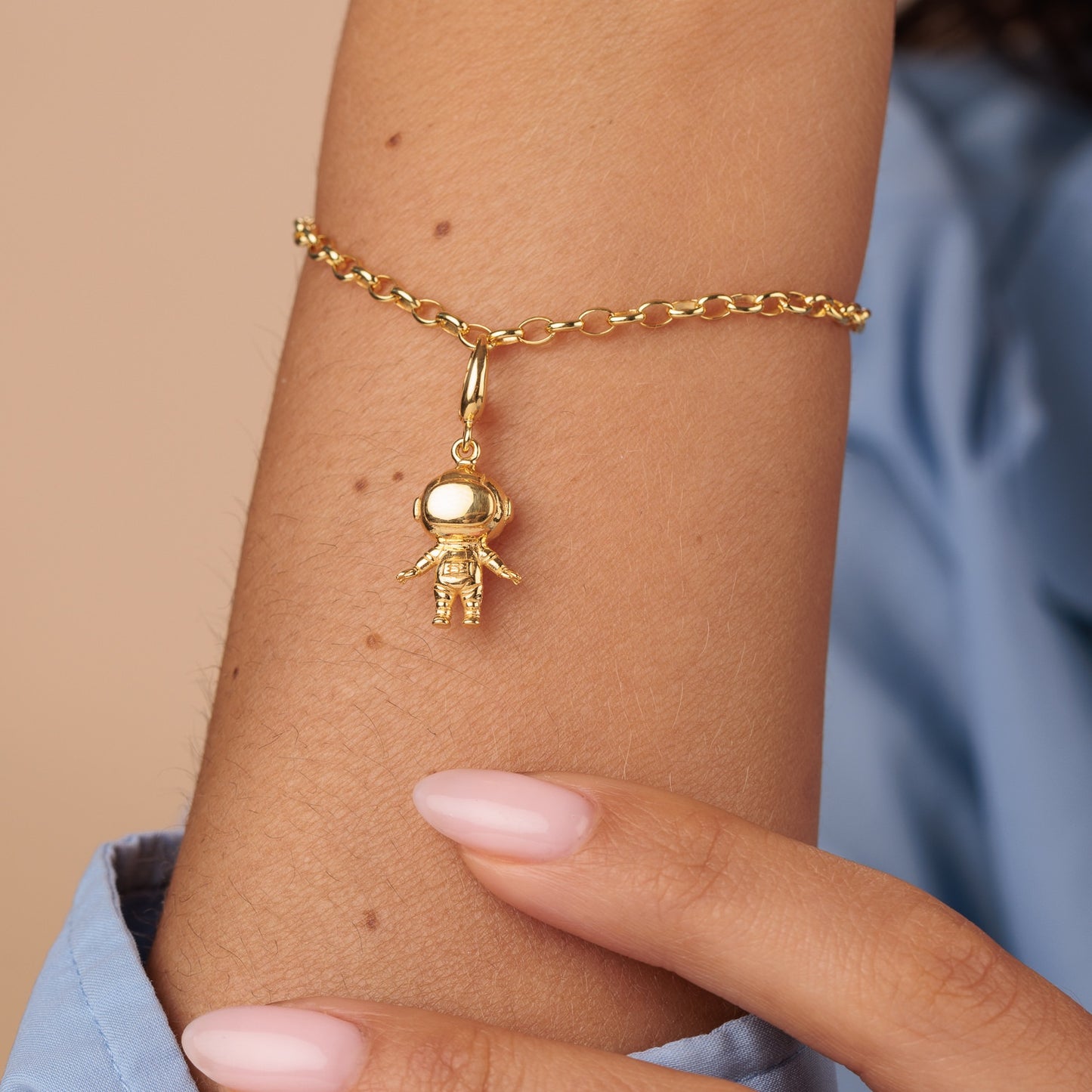 Gold Plated Astronaut Charm