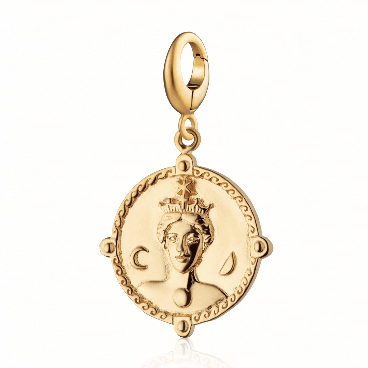 Gold Plated Goddess of Women & Mothers Hera Charm