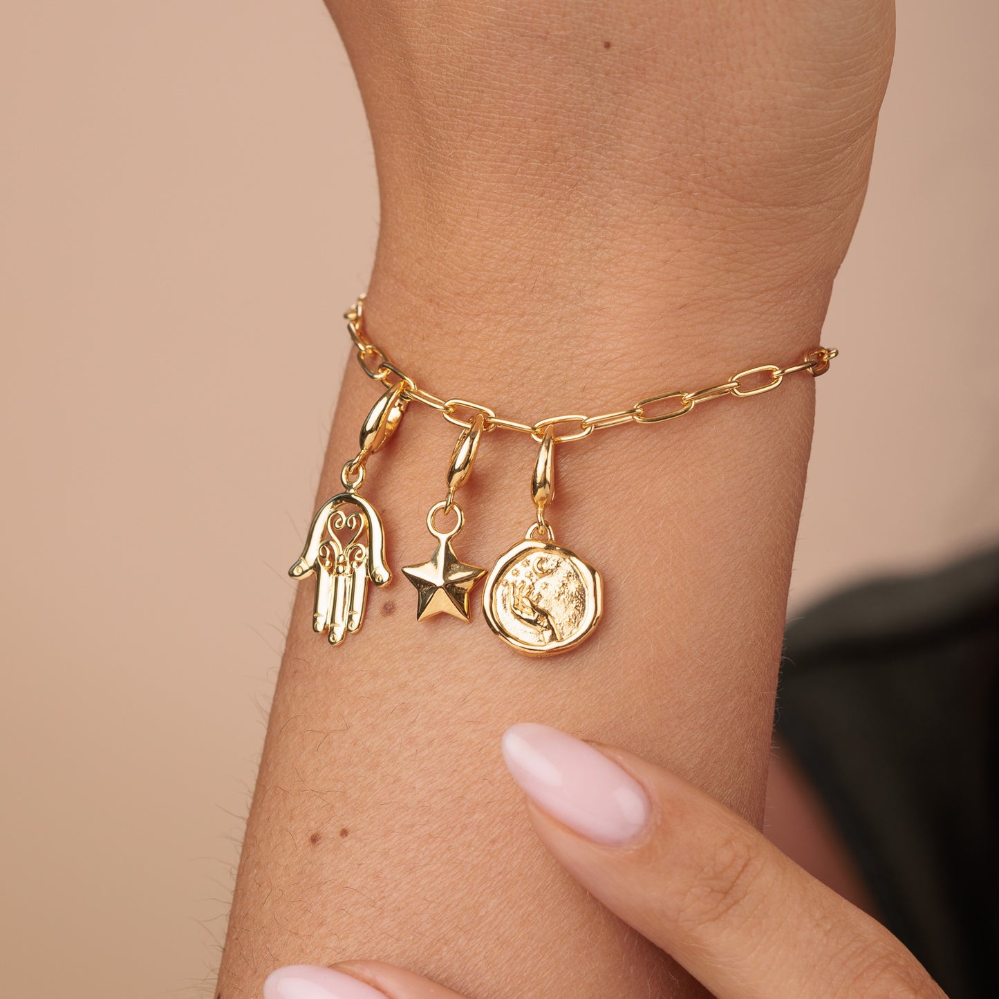 Gold Plated Manifest Magic Charm