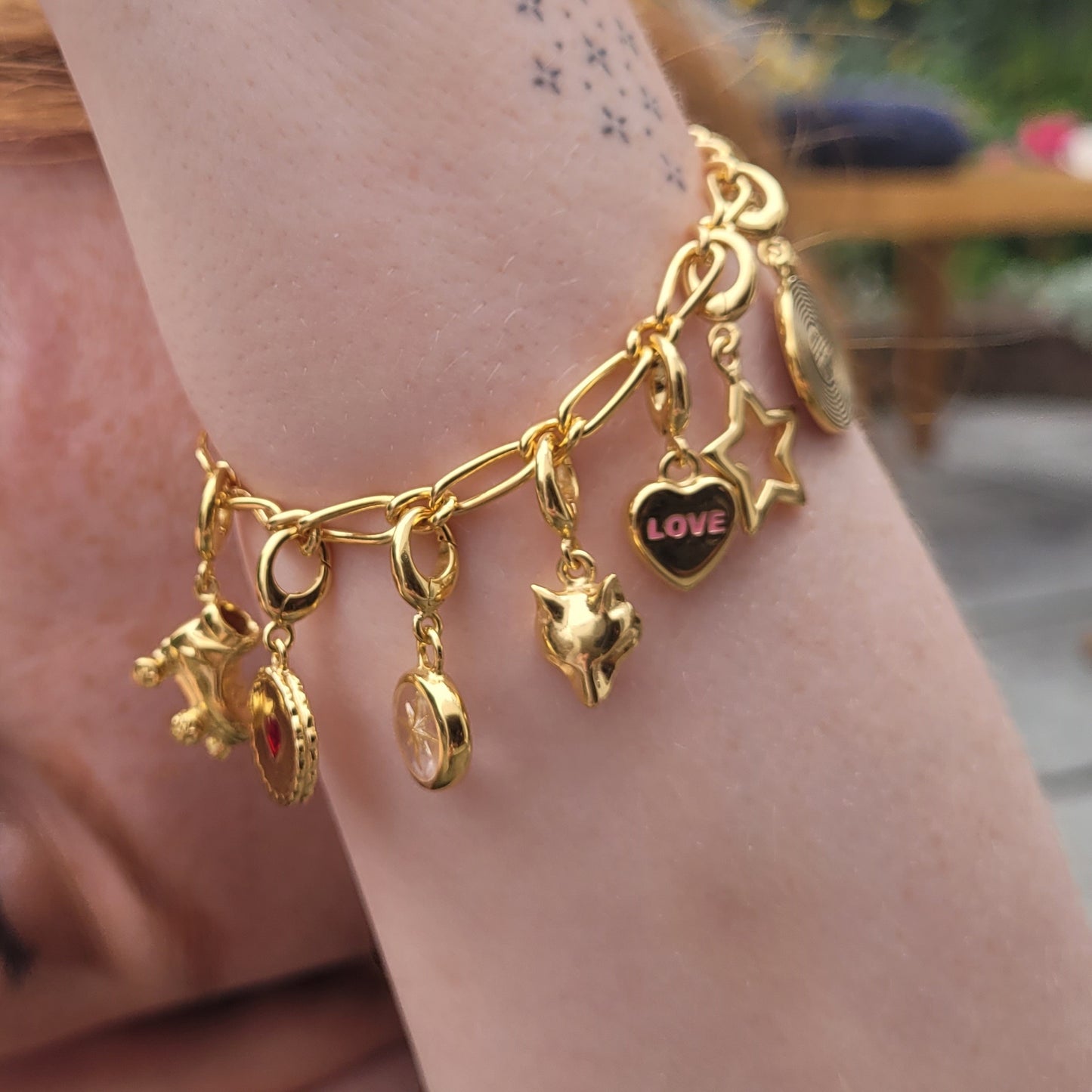 Gold My Story Charm Collector Bracelet
