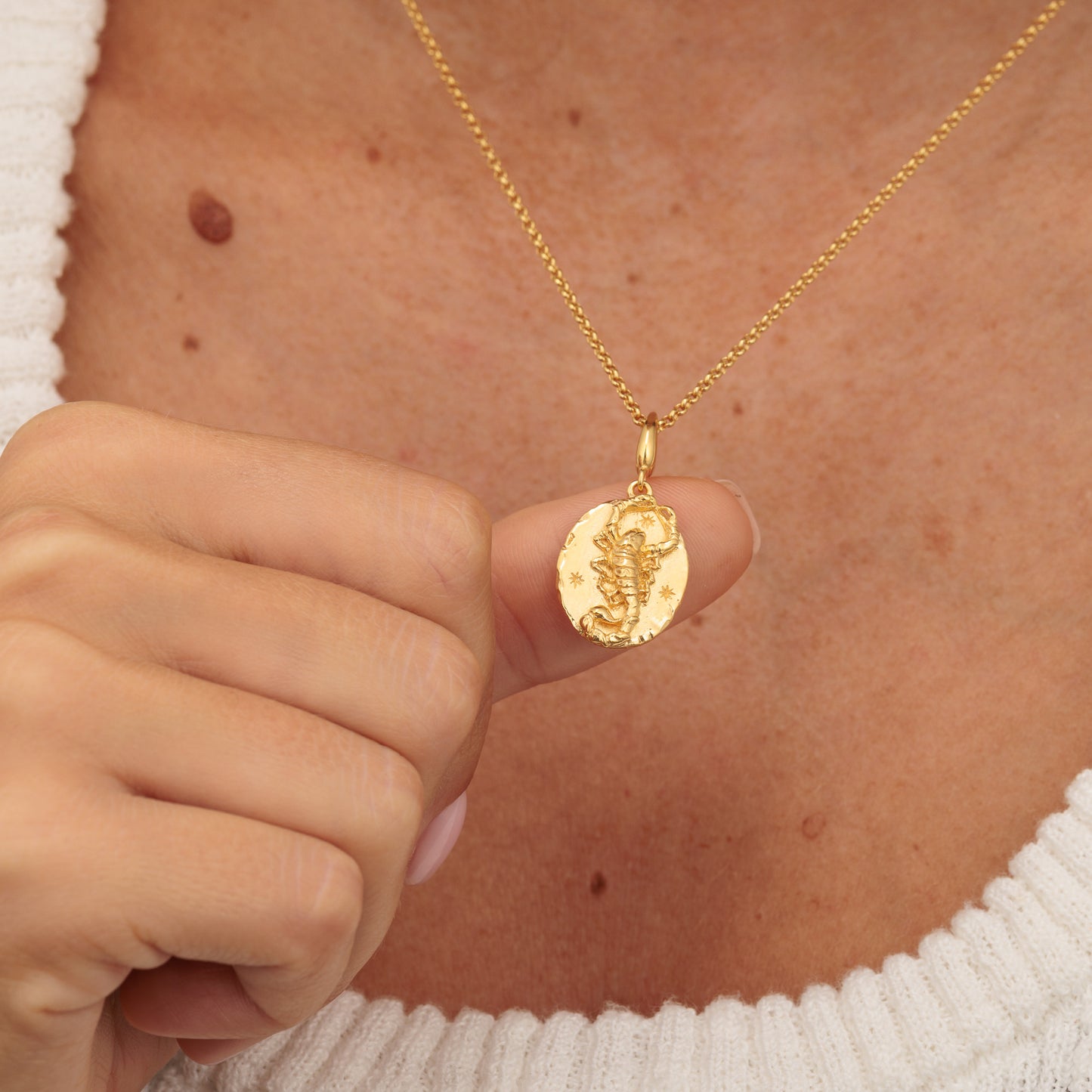 Gold Plated Scorpio Zodiac Charm