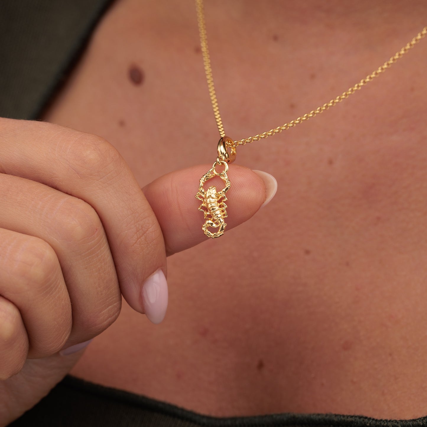 Gold Plated Scorpion Charm