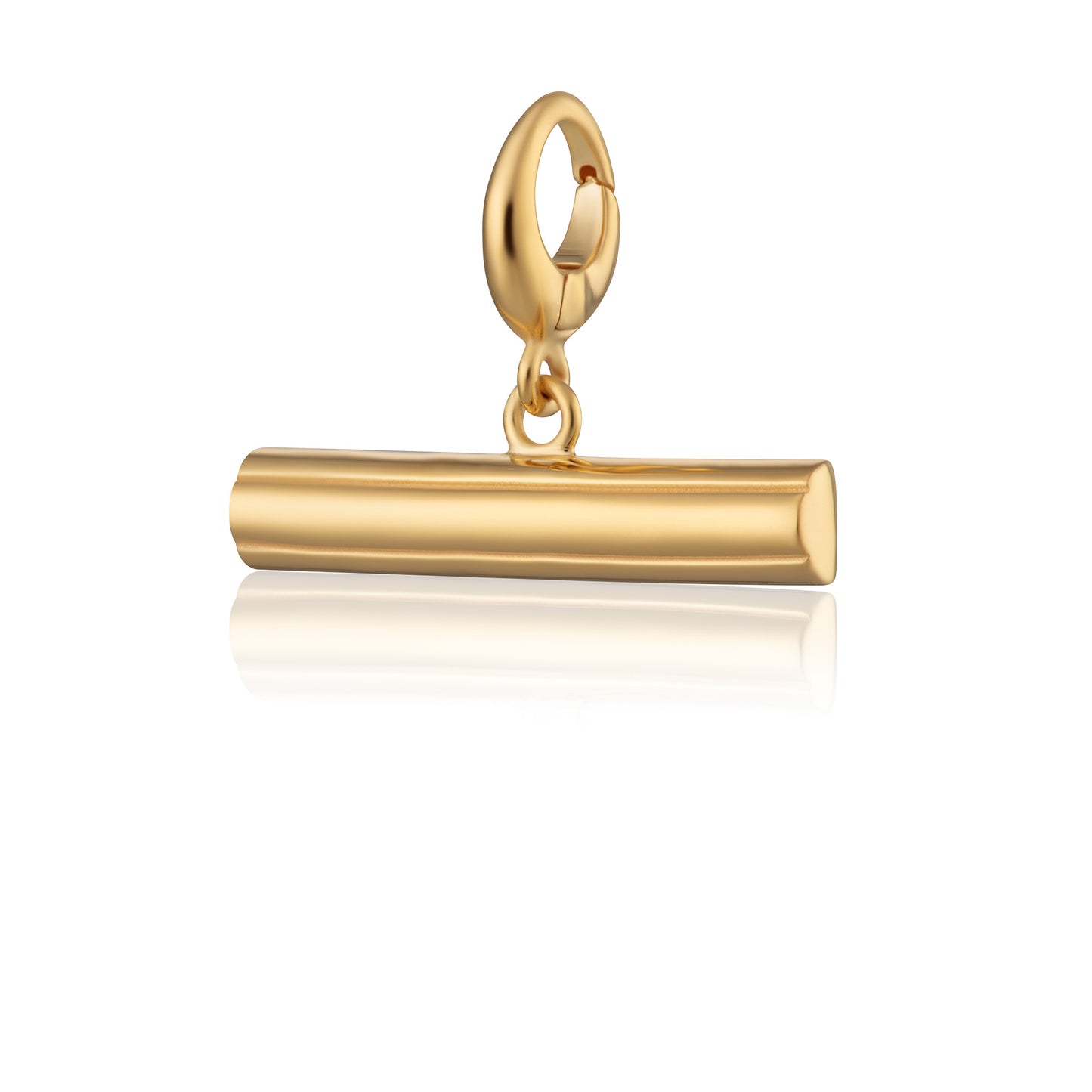 Engravable Gold Plated T Bar Charm