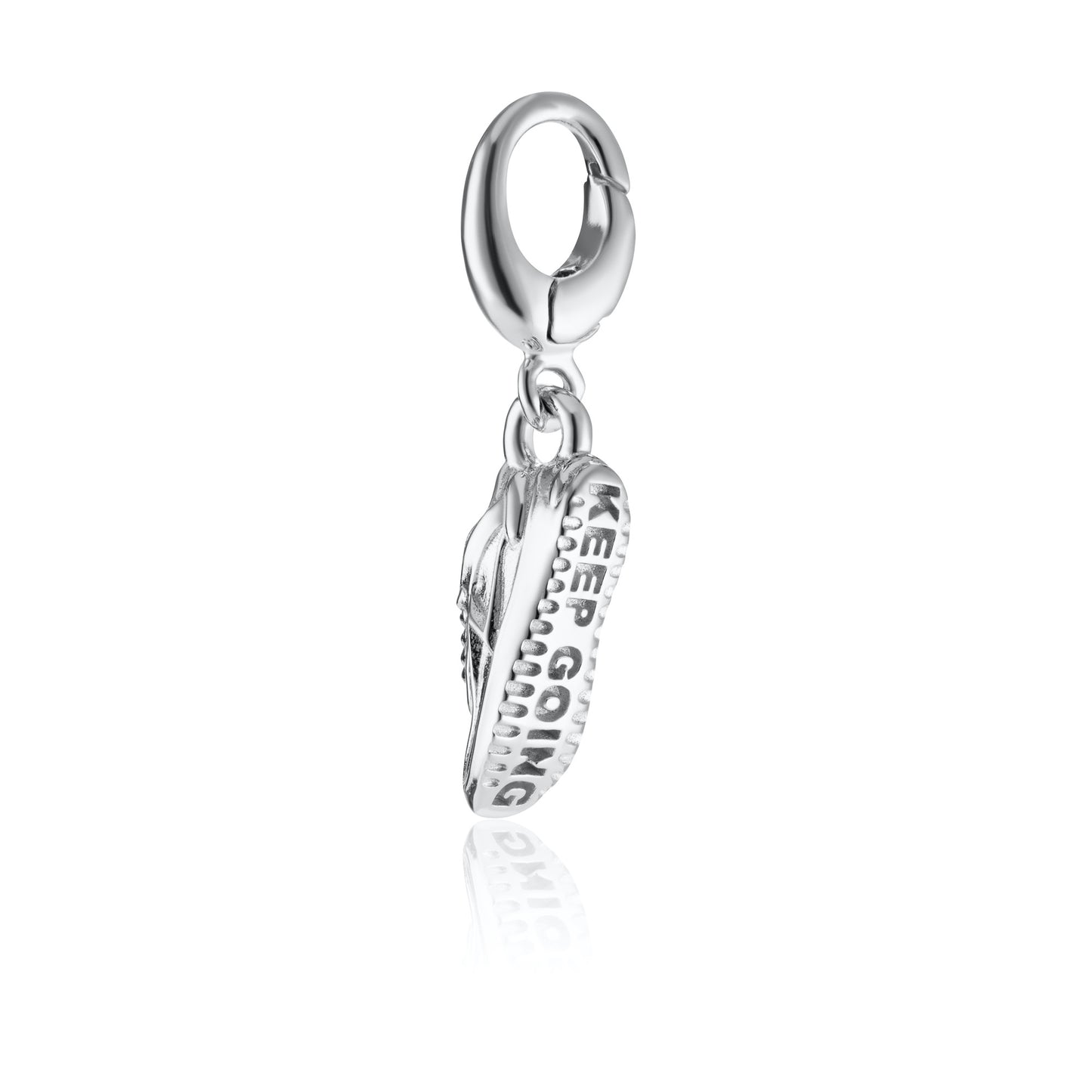 Silver Running Trainer Charm