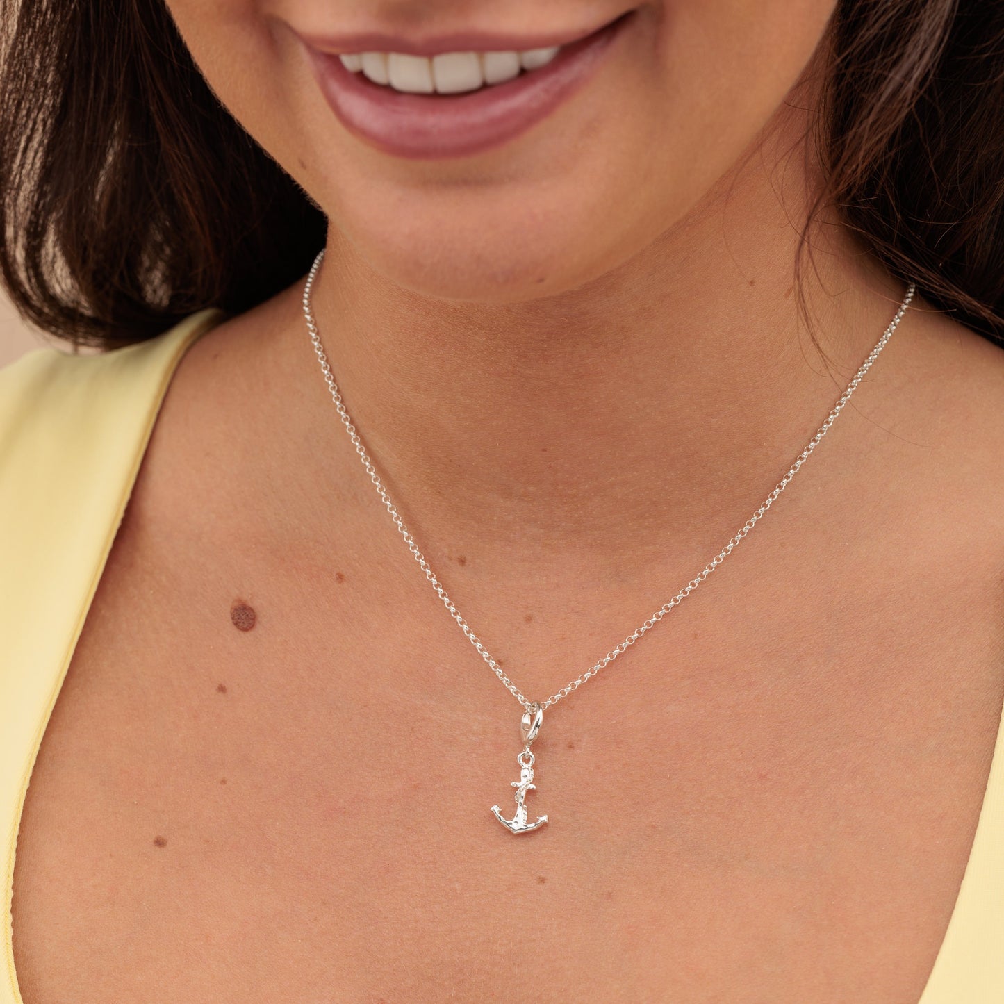 Silver Anchor Charm