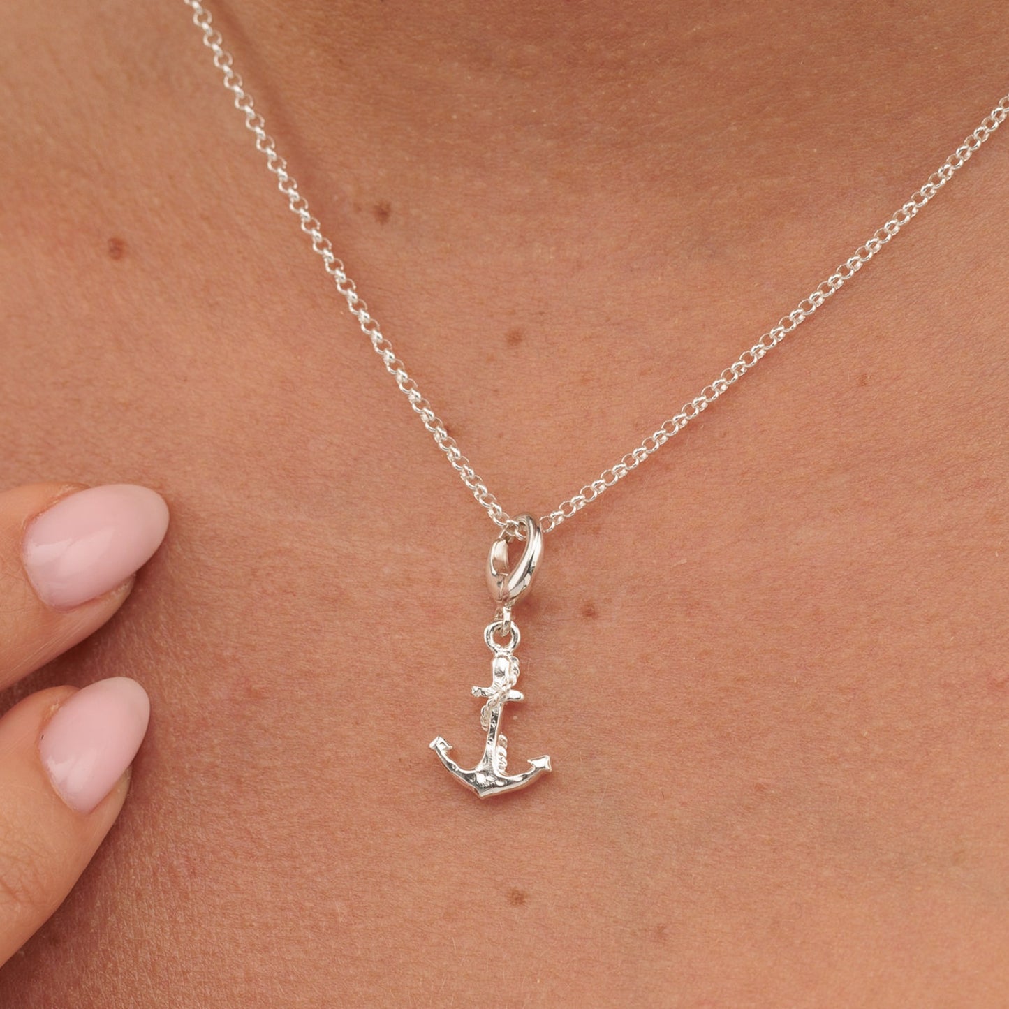 Silver Anchor Charm