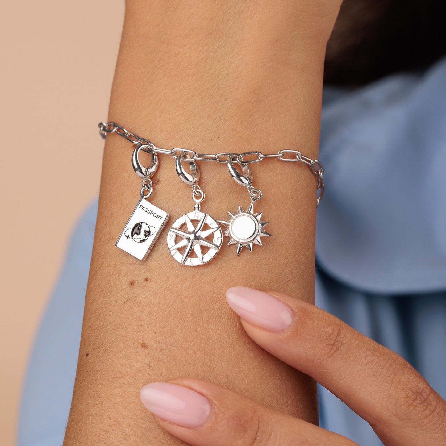 Silver Sunshine Charm