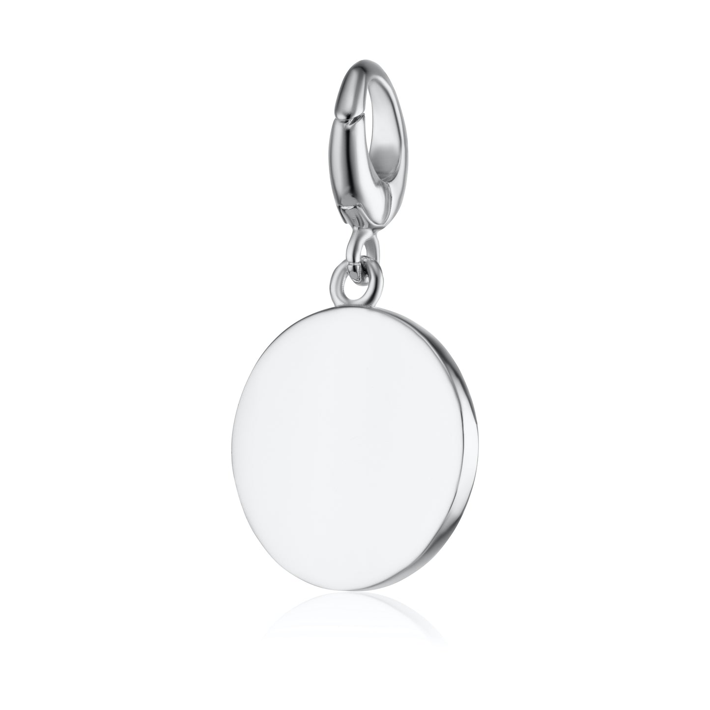 Engravable Silver You Have My Heart Disc Charm