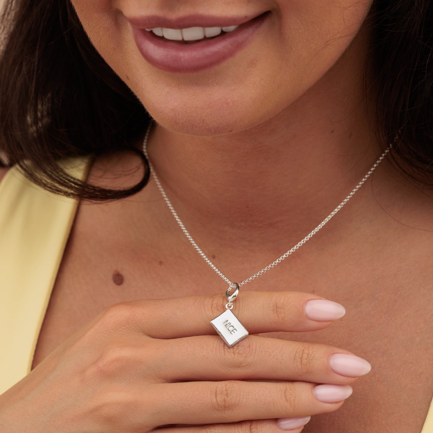 Silver Nice Biscuit Charm