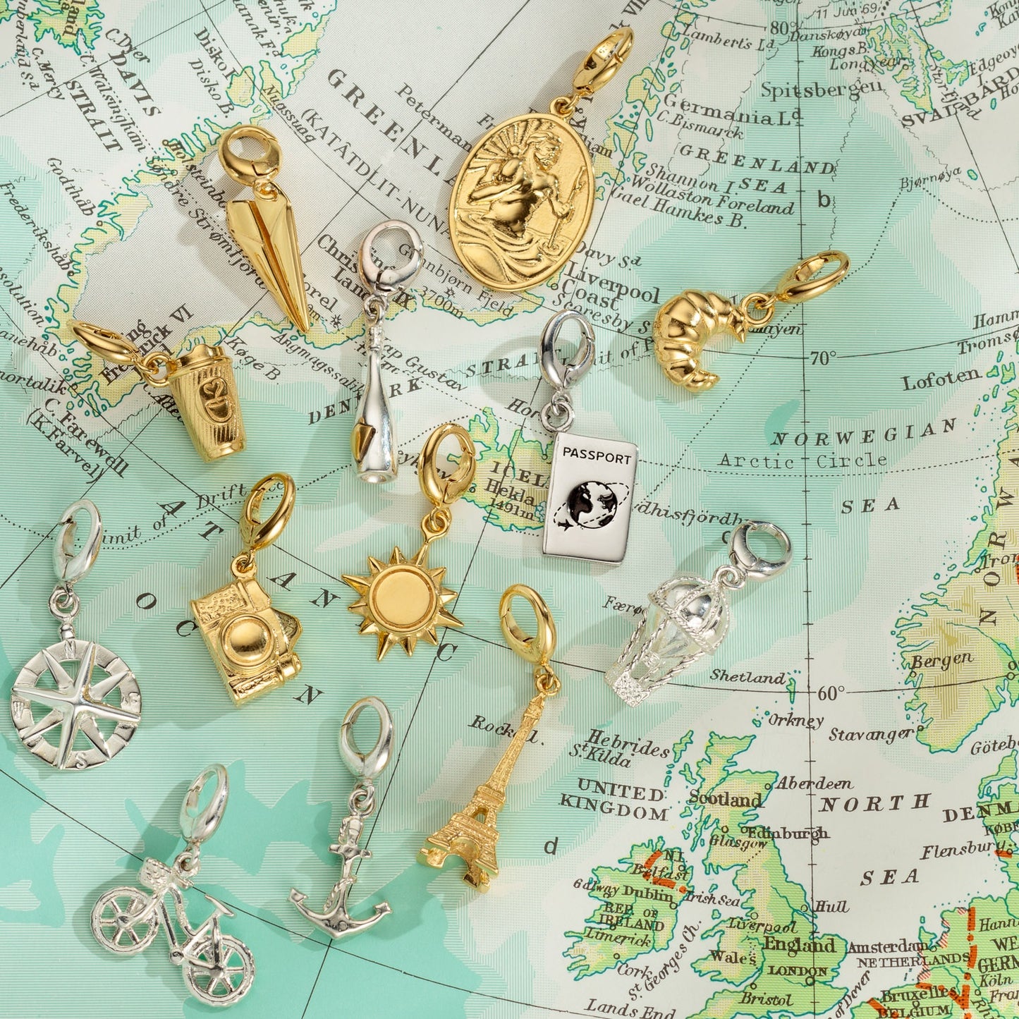 Silver Passport Charm