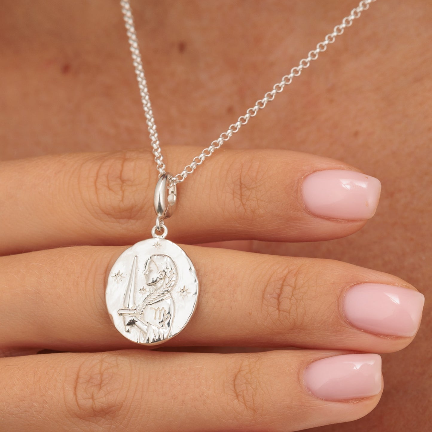 Silver Virgo Zodiac Charm