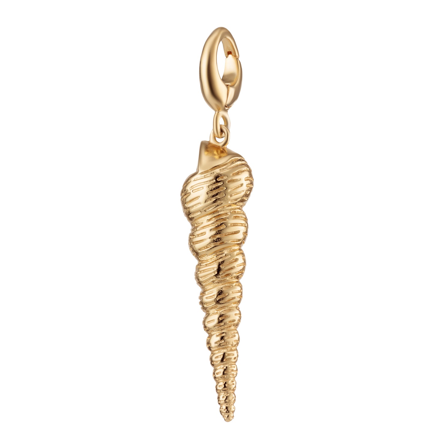 Gold Plated Spire Shell Charm