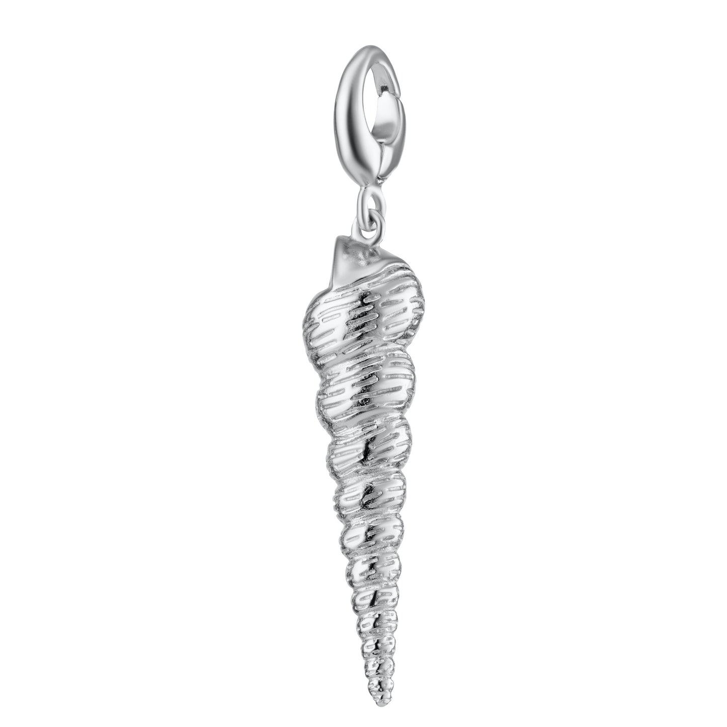 Silver Spire Shell Charm