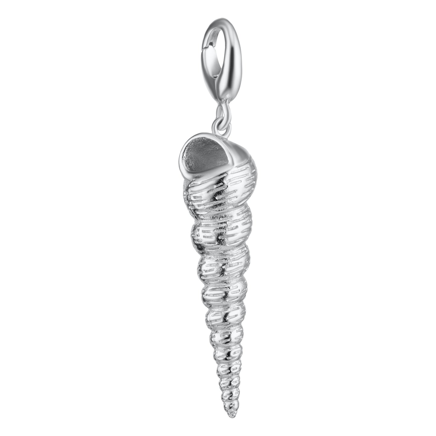 Silver Spire Shell Charm