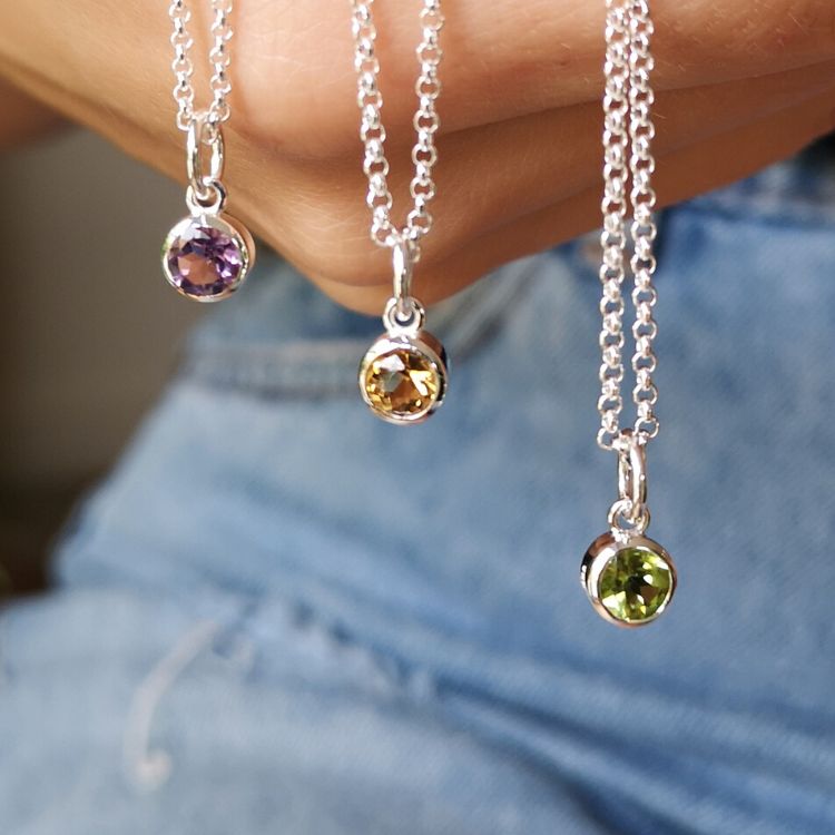 Birthstone Necklaces | Birth Month Necklaces by Lily Charmed