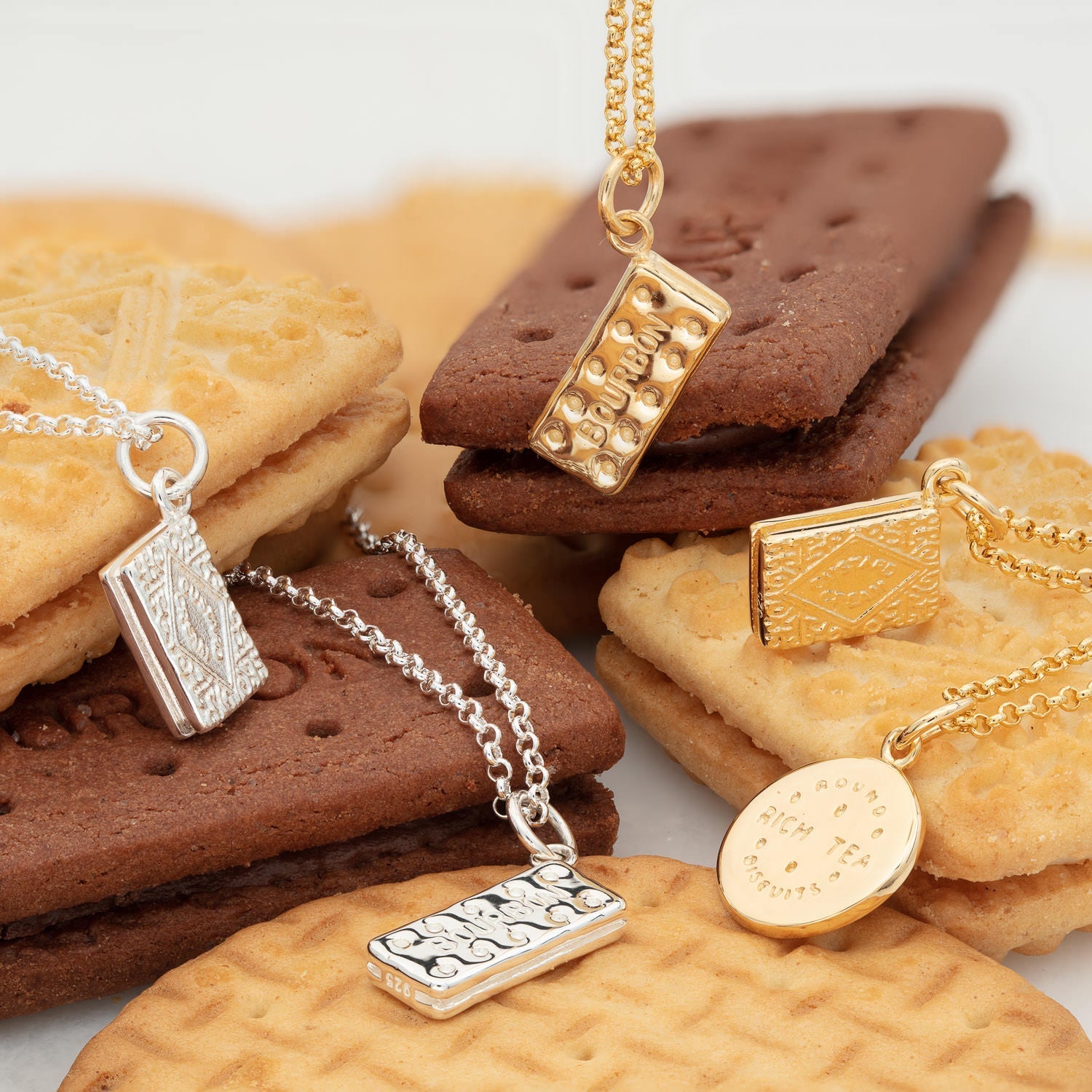 Biscuit Charm Jewellery | Biscuit Necklaces, Charms & Earrings by Lily Charmed