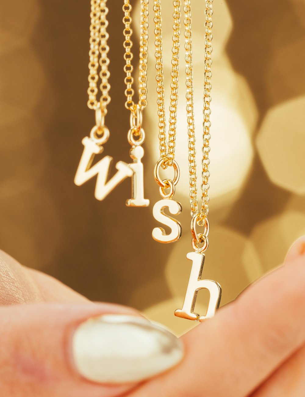 Initial & Alphabet Charm Jewellery | Silver & Gold Letter Pendants by Lily Charmed