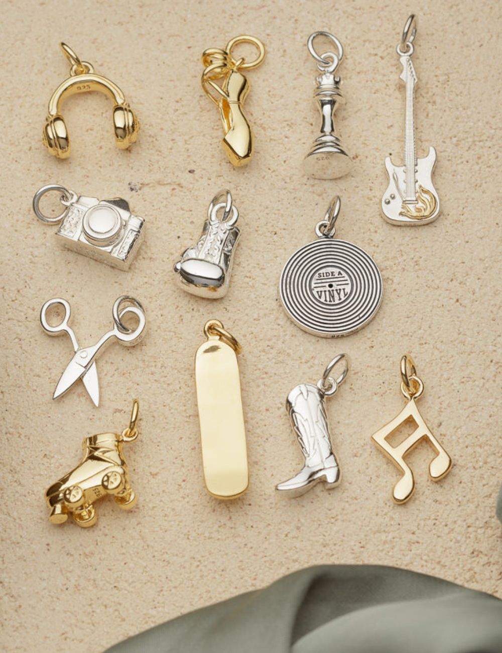 Hobby Charms in Silver & Gold for Charm Bracelet or Necklace | Lily Charmed