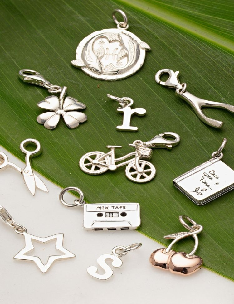 Slider Charms | Silver & Gold Slide on Charms for Bracelets by Lily Charmed