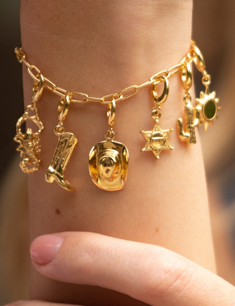 Silver Goddess Charm Bracelet | Silver Charm Bracelet by Lily Charmed