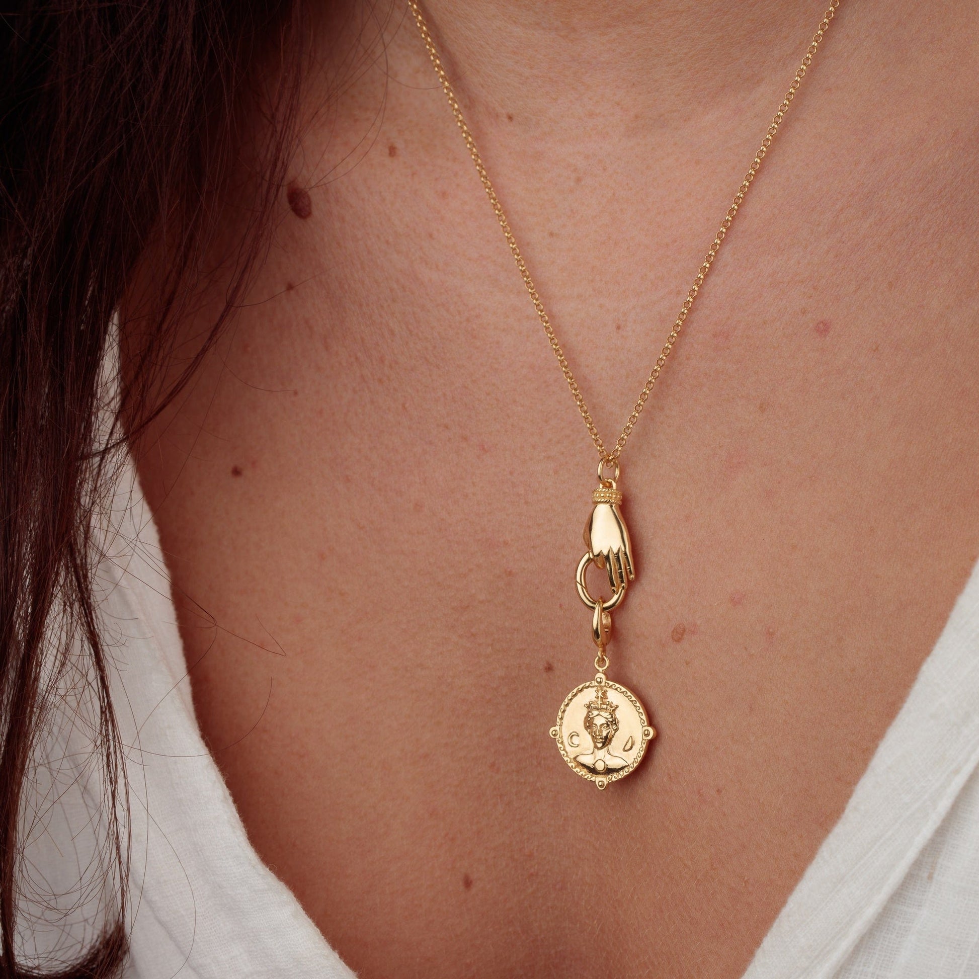 Gold Goddess Hera Charm | Goddess Charms by Lily Charmed