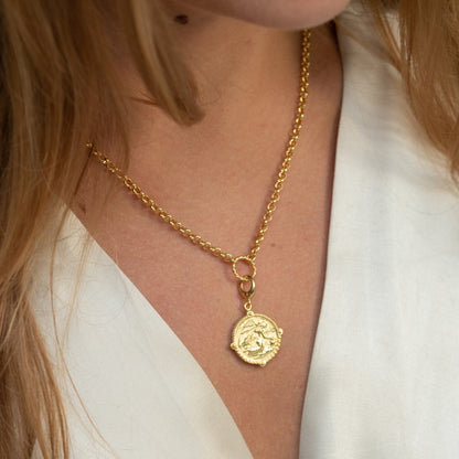 Gold Plated Goddess of Love Aphrodite Charm