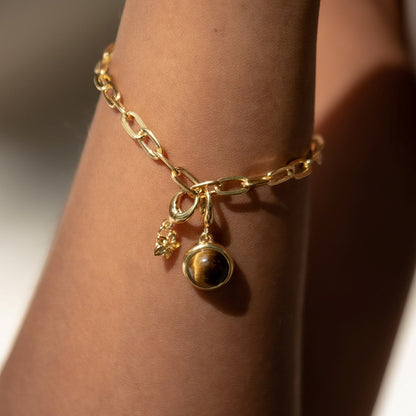 Gold Forget Me Not Flower Charm