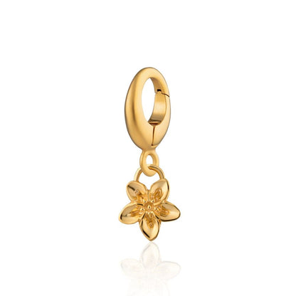 Gold Forget Me Not Flower Charm