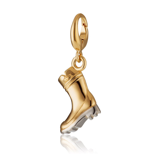 Gold Plated Wellington Boot Charm