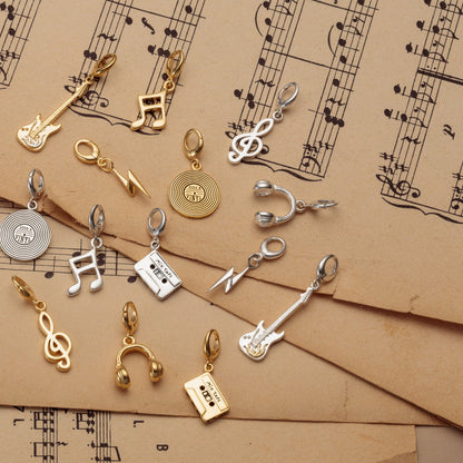 Gold Plated Electric Guitar Charm
