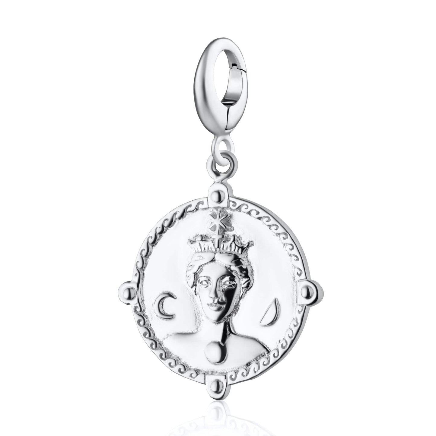 Silver Goddess Hera Charm | Goddess Charms by Lily Charmed