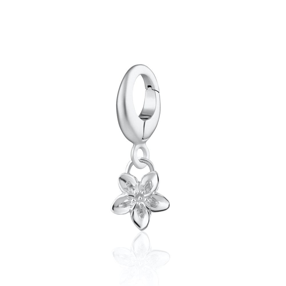 Silver Forget Me Not Flower Charm