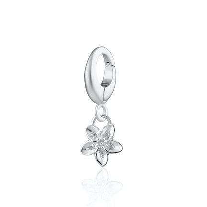 Silver Forget Me Not Flower Charm