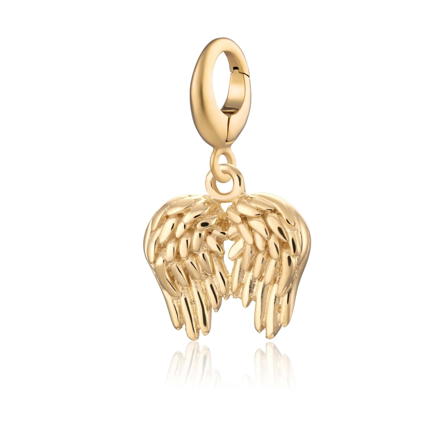 Gold Plated Angel Wings Charm - Lily Charmed