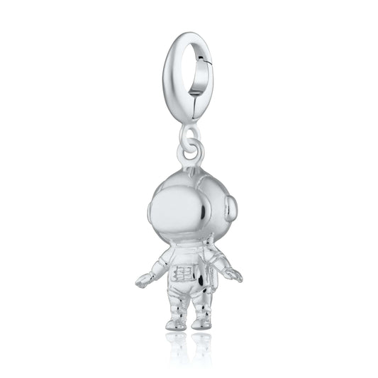 Silver Astronaut Charm | Astronaut Spaceman or Girl Charm | Lily Charmed