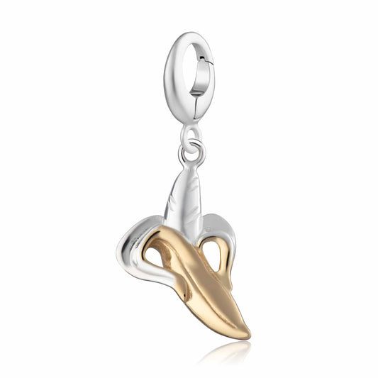 Silver Banana Fruit Charm - Lily Charmed