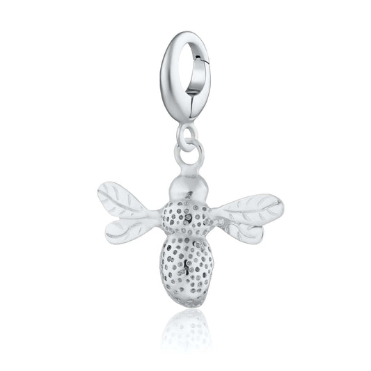 Silver Bee Charm | Summer Charms by Lily Charmed