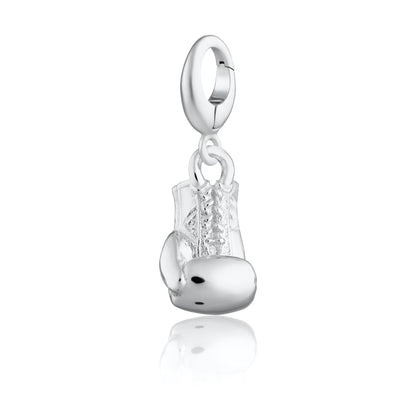 Silver Boxing Glove Charm by Lily Charmed