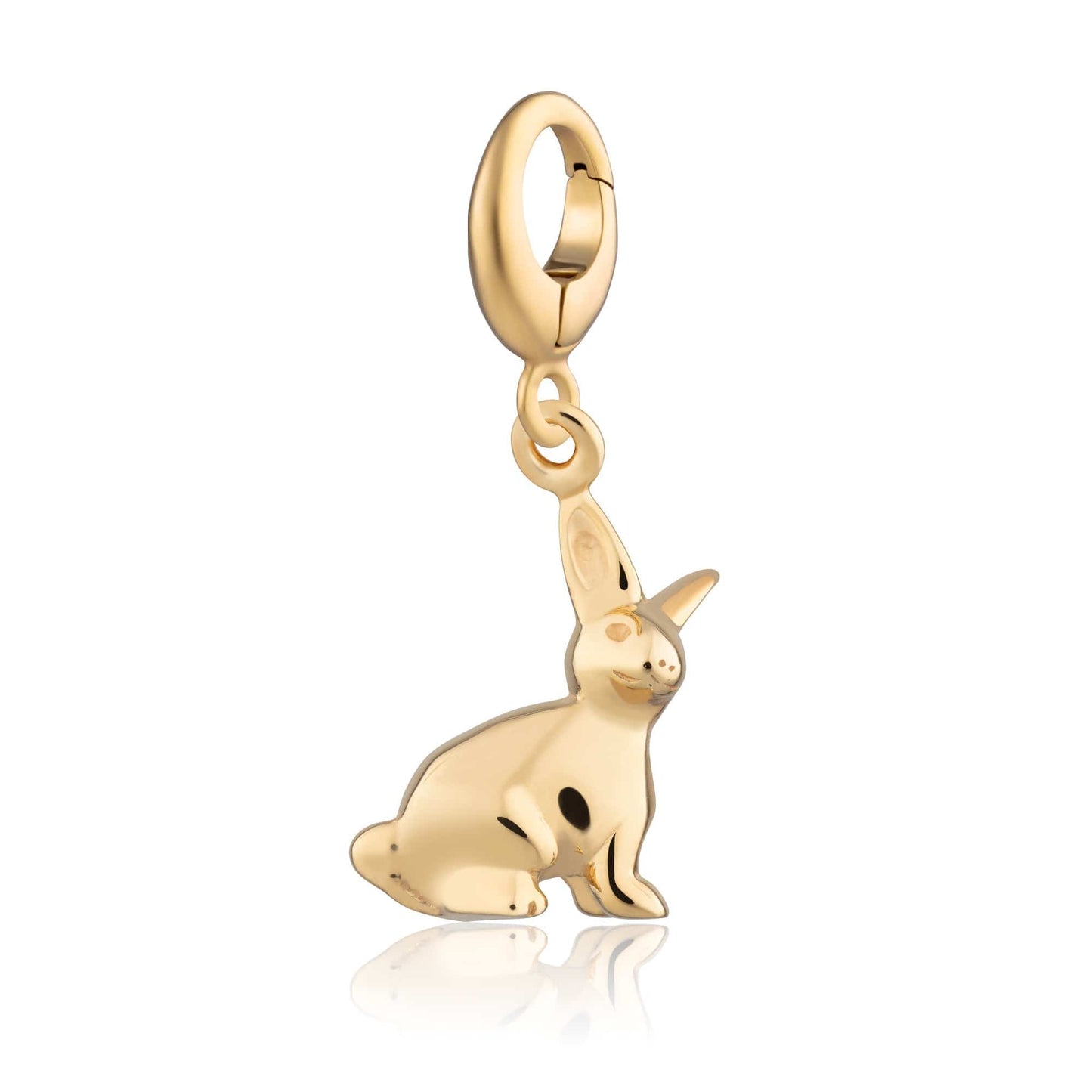 Gold Bunny Rabbit Charm |Animal Charms | Lily Charmed