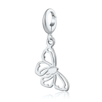 Silver Butterfly Charm by Lily Charmed