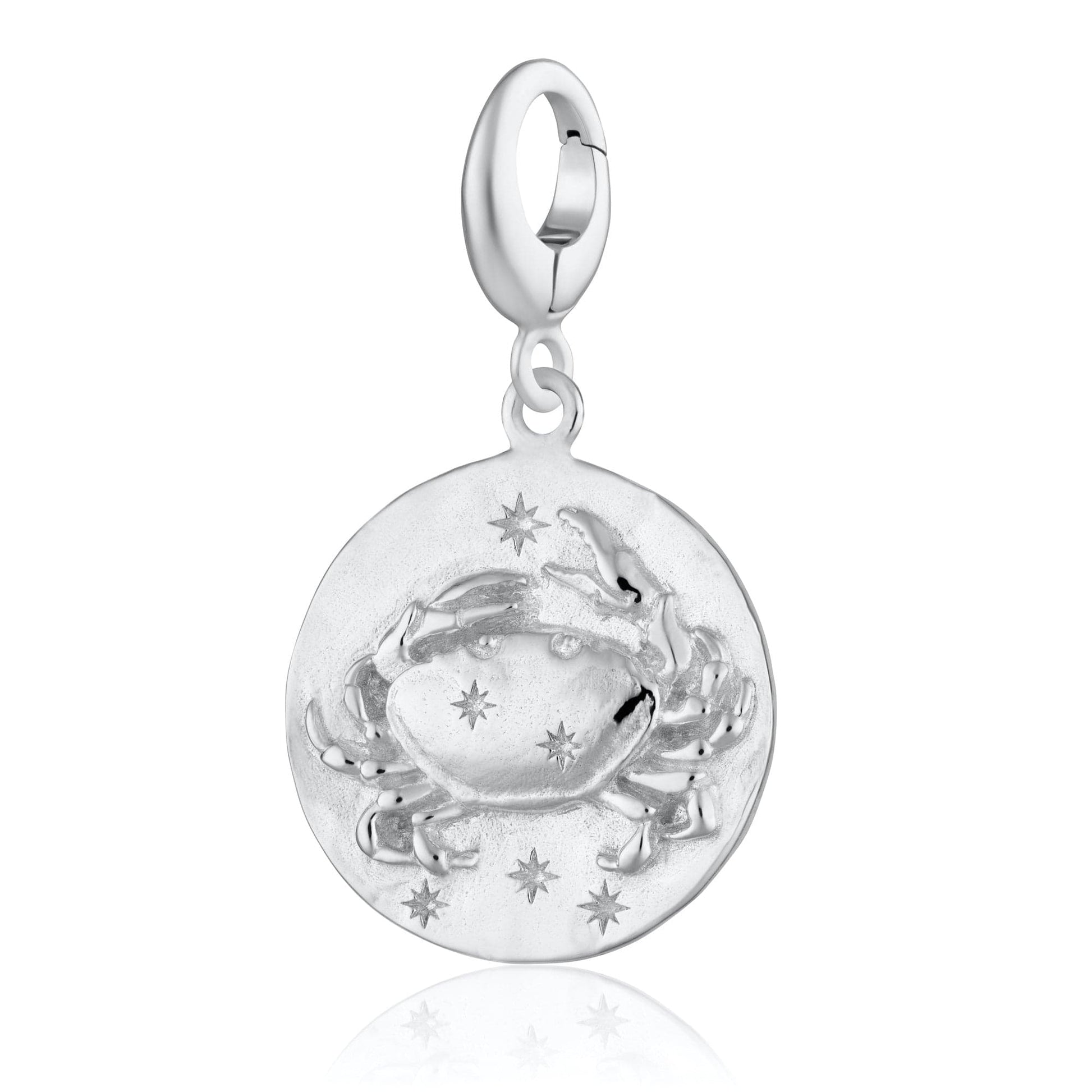 Silver Cancer Zodiac Charm - Lily Charmed