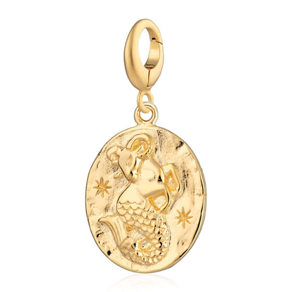 Gold Plated Capricorn Zodiac Charm