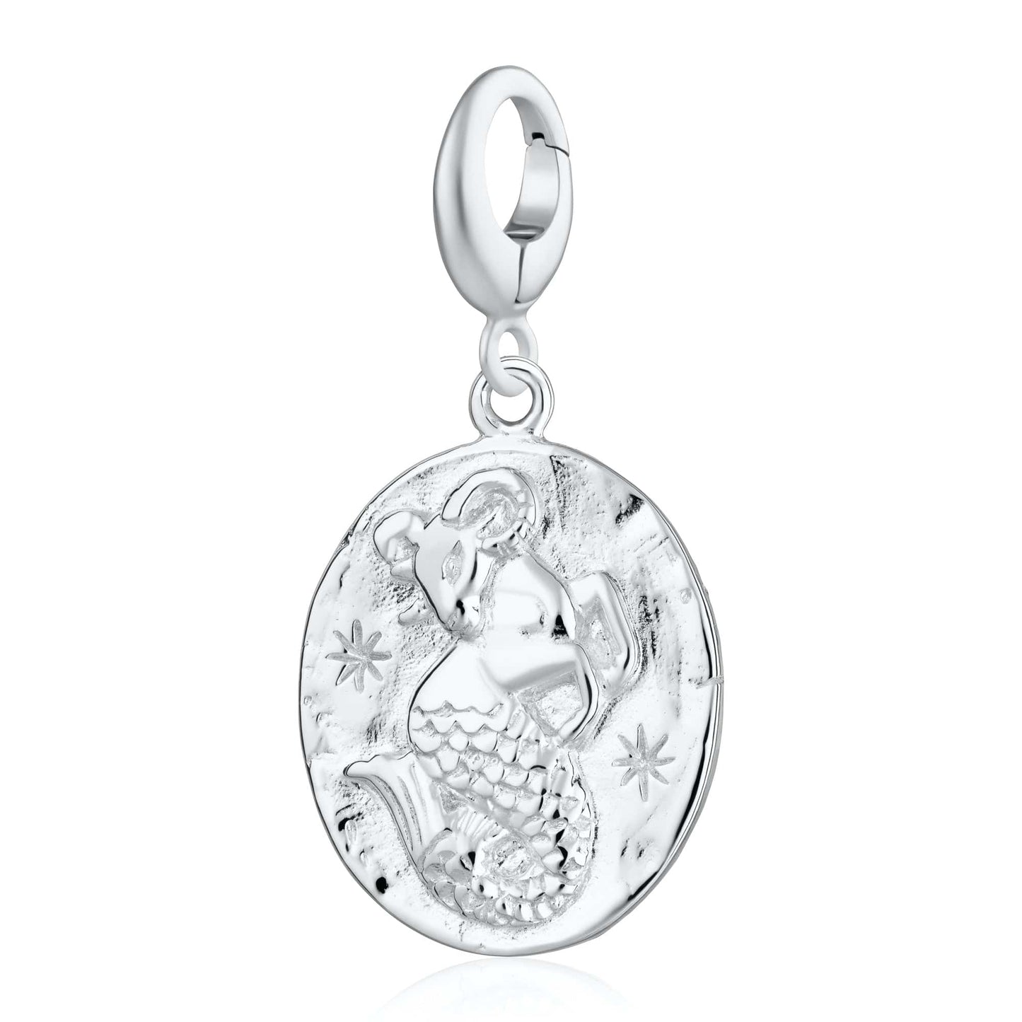 Silver Capricorn Zodiac Charm - Lily Charmed