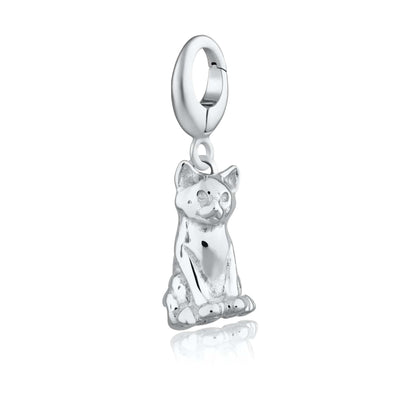 Silver Cat Charm | Animal Charms by Lily Charmed