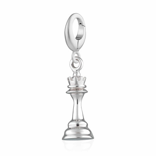 Silver Chess Piece Charm - Lily Charmed