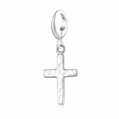 Silver Cross Charm | Silver Charms by Lily Charmed