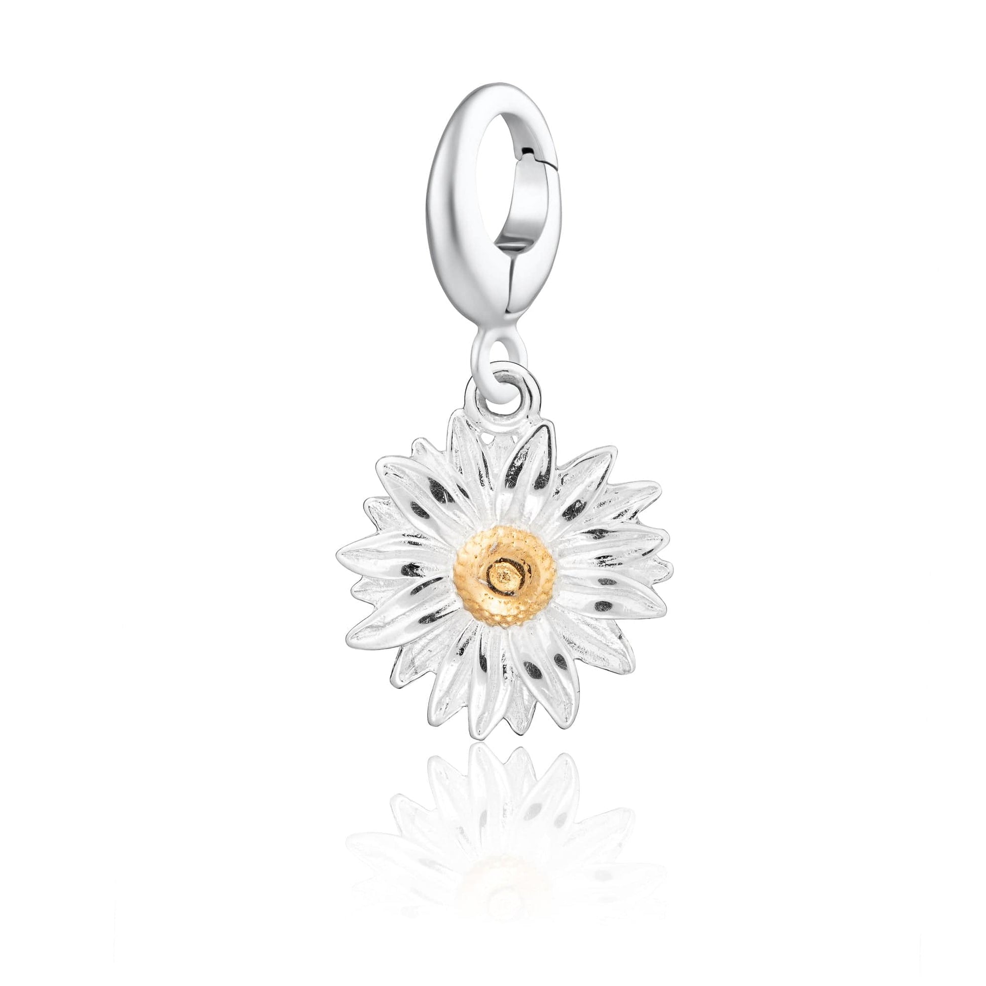 Silver Daisy Flower Charm - Lily Charmed