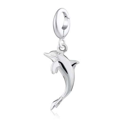 Silver Dolphin Charm - Lily Charmed